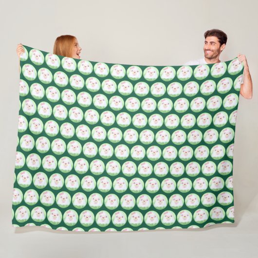 Schattig Matcha Latte Geest Fleece Deken (In situ)