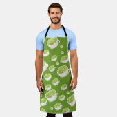 Schattig Matcha Latte Patroon verliefd Schort (Gedragen)