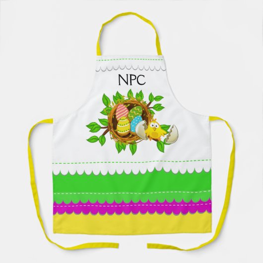 Schattig "Matching" SPRING Cookies Schort (Voorkant)