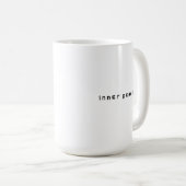 Schattig Mediterend Brein & Minimalistische Innerl Koffiemok (Voorkant rechts)