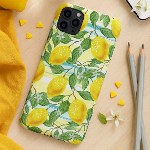 Schattig mediterraan zomer citroen fruit kunstpatr Case-Mate iPhone case
