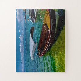 Schattig Meer Taxi Boot | Tropische Wateren Legpuzzel