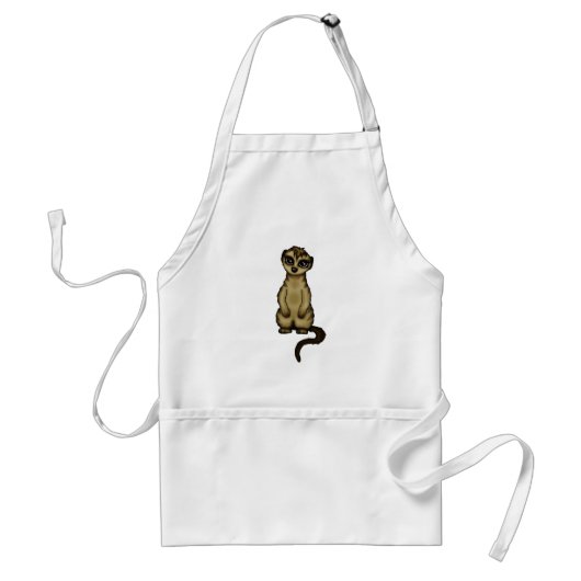 schattig Meerkat Standaard Schort (Voorkant)