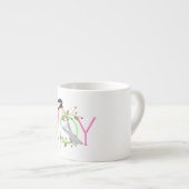 Schattig Meesje "Vreugde" Espresso Kop (Voorkant rechts)
