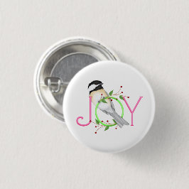 Schattig Meesje "Vreugde" Ronde Button 3,2 Cm