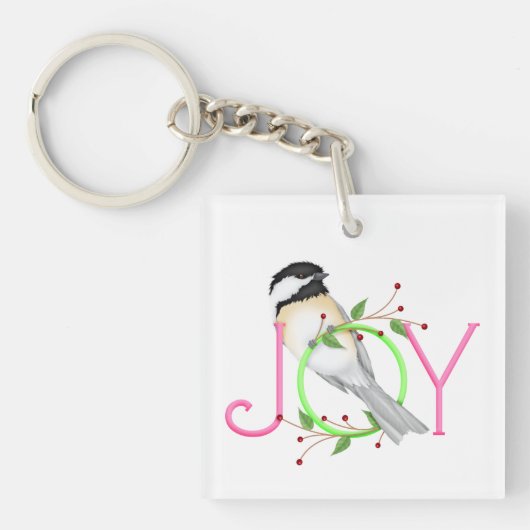 Schattig Meesje "Vreugde" Sleutelhanger (voorkant)