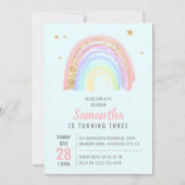 Schattig Meisje Abstract Regenboog Verjaardag Elke Kaart (Voorkant)