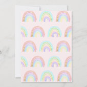 Schattig Meisje Abstract Regenboog Verjaardag Elke Kaart (Achterkant)