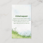 Schattig meisje Beer "Boeken in plaats van Kaarten (Achterkant)