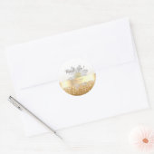 Schattig meisje, Daisy, Glittery, Bokeh, persoonli Ronde Sticker (Envelop)