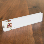 Schattig Meisje En Pony Naambordje (Zijkant)
