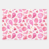 Schattig Meisje Halloween Baby shower Feestgeschen Inpakpapier Vel (Voorkant 2)