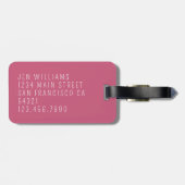 Schattig meisje hart papier vliegtuig avontuur wac bagagelabel (Achterkant horizontaal)