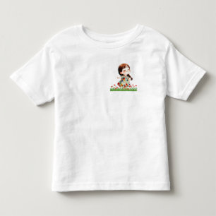 Schattig Meisje in Bloemenveld Kids' Kinder Shirts