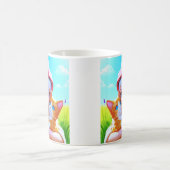 Schattig Meisje Kat Koffiemok (Center)