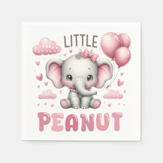 Schattig Meisje Kleine Pinda Servet