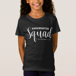 Schattig meisje kleuterschool Squad | Naam school T-shirt