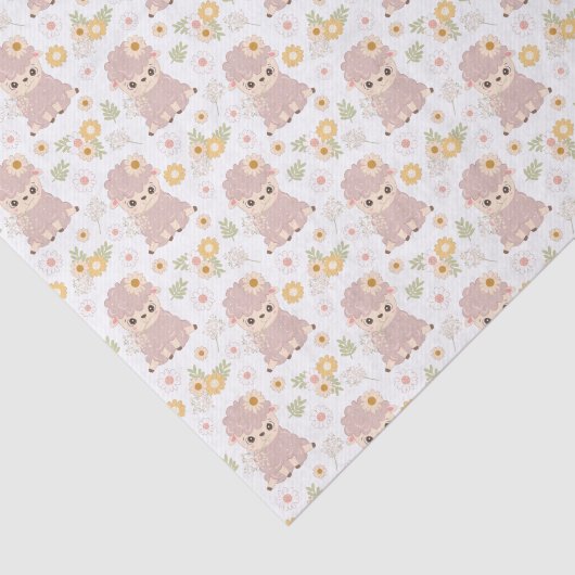 schattig meisje lampje tissuepapier (Detail)