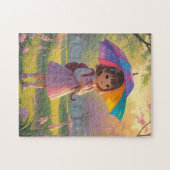 Schattig meisje legpuzzel (Horizontaal)