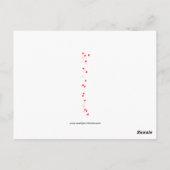 Schattig meisje met Bouquet Valentijn Briefkaart (Achterkant)