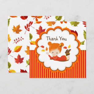 Schattig meisje met handschilderingen bedankt