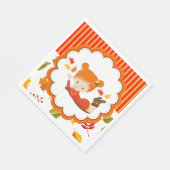 Schattig meisje met handschilderingen servet (Hoek)