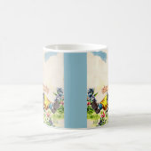 schattig meisje met schattig klein katje koffiemok (Center)