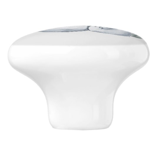 schattig meisje olifant decor keramische knop (Zijkant)