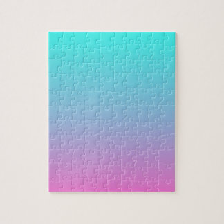 schattig meisje ombre mermaid roze turquoise aqua  legpuzzel