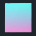 schattig meisje ombre mermaid roze turquoise aqua  notitieblok<br><div class="desc">schattige girly ombre mermaid roze turquoise aqua blue mode accessoires . Pastel roze en turquoise ombre home accessoires.</div>