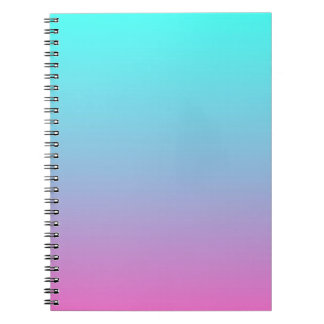 schattig meisje ombre mermaid roze turquoise aqua  notitieboek