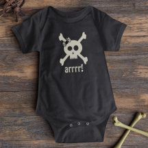 Schattig Meisje Piraat Schedel Halloween Baby Body