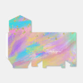 Schattig meisje roze Paarse blauw bos dieren parti Bedankdoosjes (Uitgevouwen)