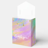 Schattig meisje roze Paarse blauw bos dieren parti Bedankdoosjes (Geopend)