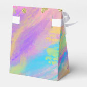 Schattig meisje roze Paarse blauw bos dieren parti Bedankdoosjes (Achterkant)