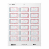 Schattig meisje zakelijk adres label (Full Sheet)