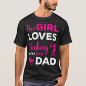 Schattig Meisjes Jacht Pap Dochter Jacht Buddy Hun T-shirt (Voorkant)