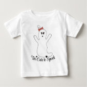Schattig meisjes spook Halloween baby T-shirt (Voorkant)