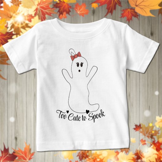 Schattig meisjes spook Halloween baby T-shirt