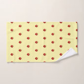 Schattig meisjesachtig aardbei op room bad handdoek (Handdoek)