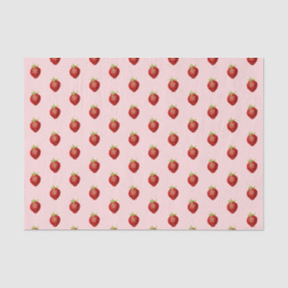 Schattig Meisjesachtig Aardbei Zacht Roze  Tissuepapier