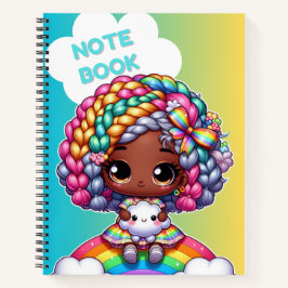 Schattig meisjesachtig notitieboekontwerp/ Chibi  Notitieboek