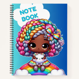 Schattig meisjesachtig notitieboekontwerp/ Chibi  Notitieboek