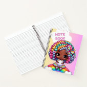 Schattig meisjesachtig notitieboekontwerp/ Chibi  Notitieboek (Binnen)