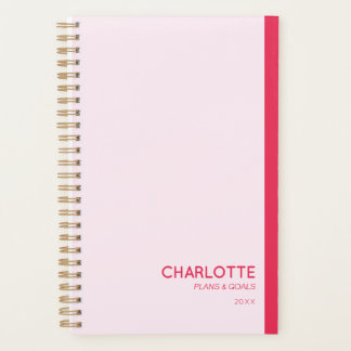 Schattig Meisjesachtig Pastel Roze Persoonlijk Planner