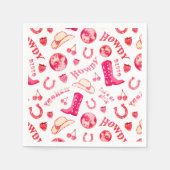Schattig Meisjesachtig Roze Rood Disco Cowgirl Est Servet (Voorkant)