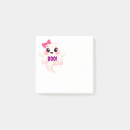 Schattig meisjesachtige Boo! Geest Post-it® Notes