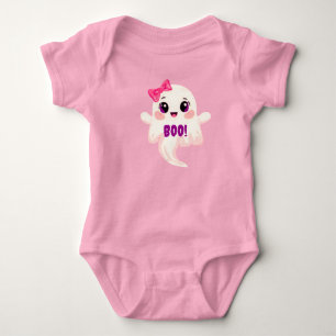 Schattig meisjesachtige Boo! Geest Romper
