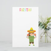 Schattig Mexicaans Feest Maracas Briefpapier (Staand voorkant)
