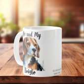 Schattig Mijn Beagle Personaliseer Koffiemok